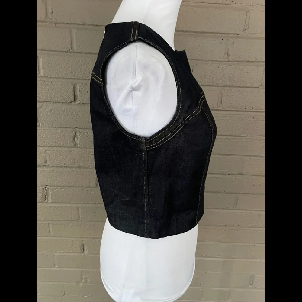 7 for all Mankind  Denim crop top  S